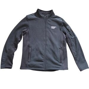 Scandinavian Explorer Full Zip Ribbed Fleece Jacket Mens L Gray Nordic Outdoors